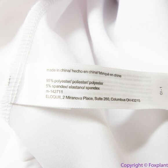 Eloquii White Midi Dress with Flared Sleeves - Picture 12 of 15